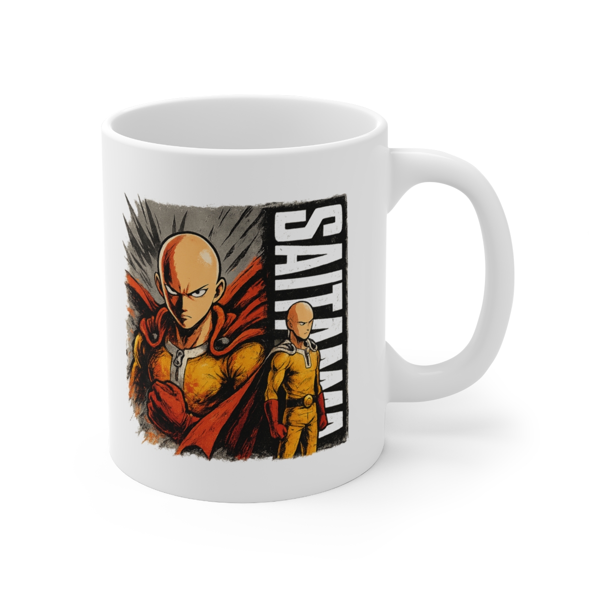 Saitama One Punch Man Anime Hero Ceramic Mug — official One Punch Man Mugs & Drinkware