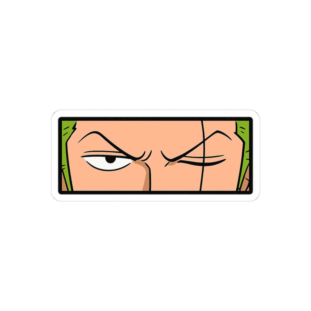 Roronoa Zoro Eyes Sticker | Bold Anime Vinyl Decal - Official Stickers merchandise