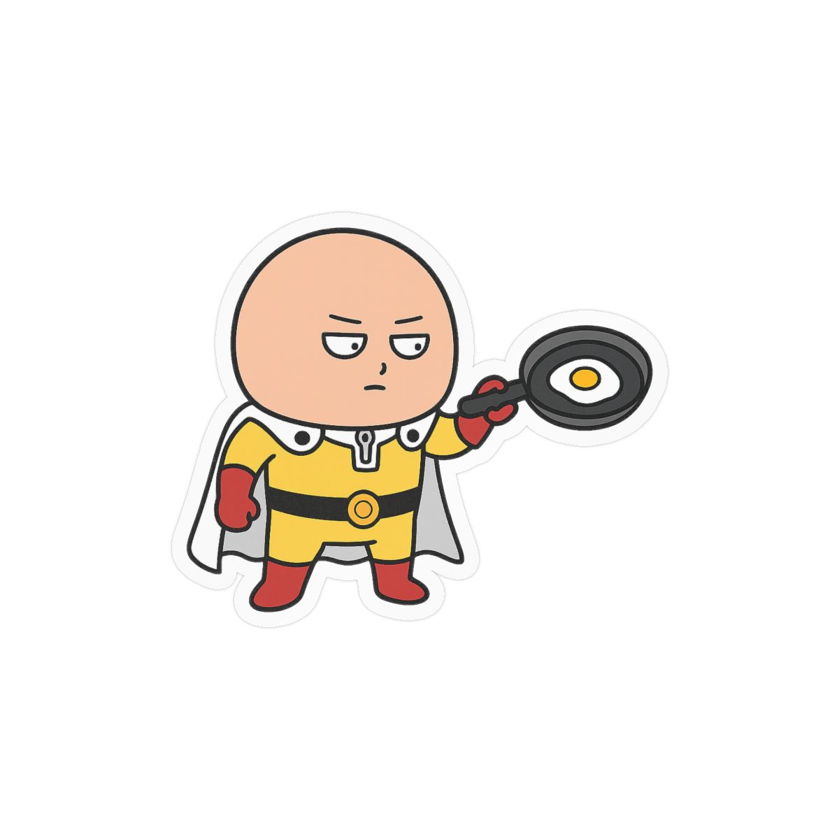 Anime Hero Egg Sticker | Cute Kawaii Vinyl Decal