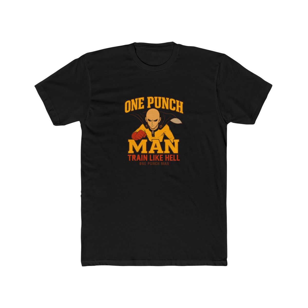 Saitama Train Like Hell One Punch Man T-Shirt - One Punch Man official T-Shirts merch