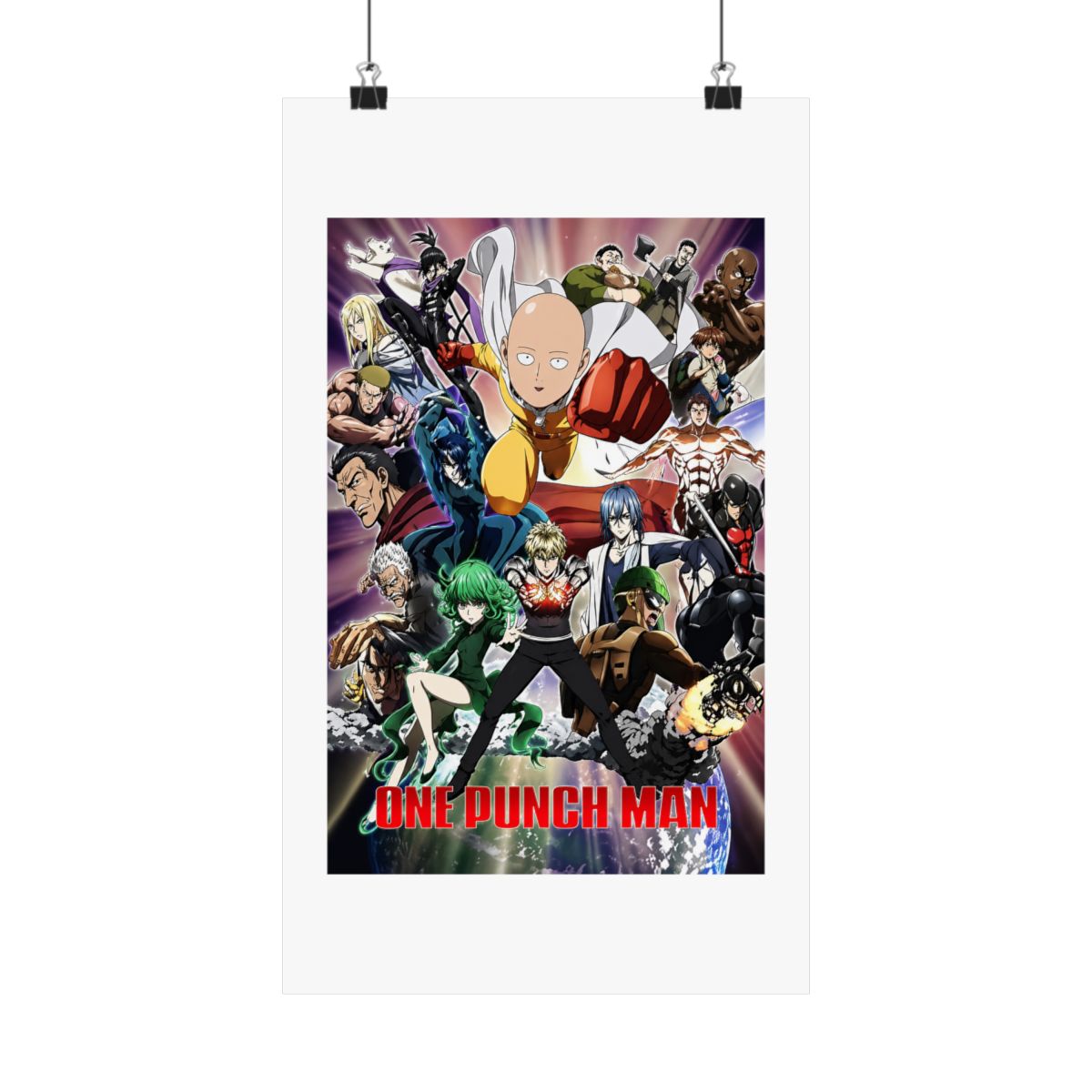 One Punch Man Poster Saitama Anime Posters Birthday Room Decorations Cool Wall Art Print Poster 12x18 — official One Punch Man Posters & Wall Art