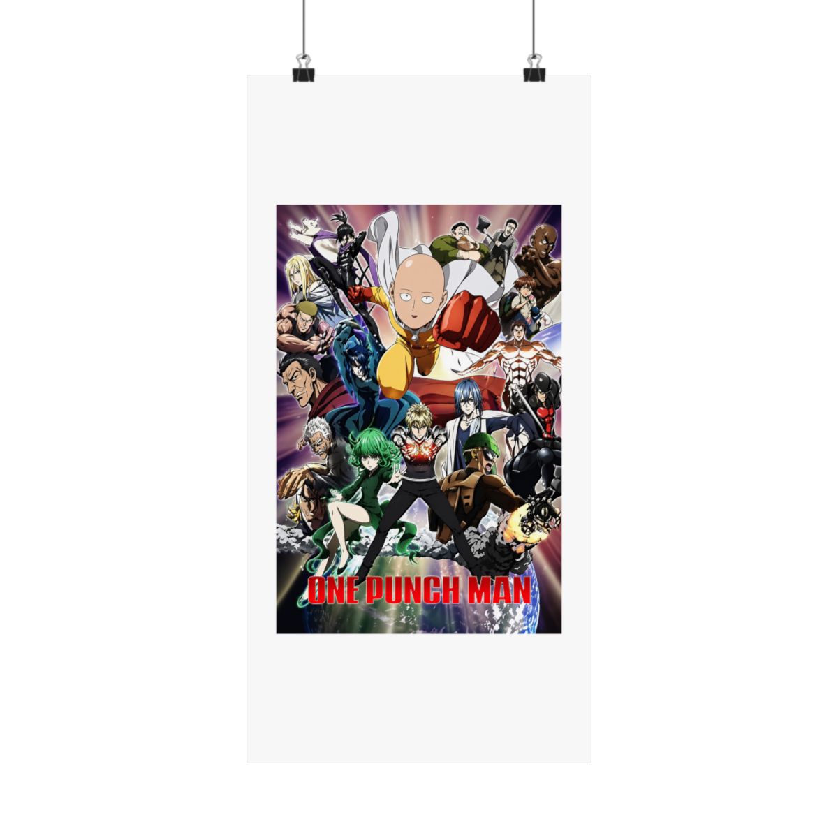 One Punch Man Poster Saitama Anime Posters Birthday Room Decorations Cool Wall Art Print Poster 12x18 - alternate angle 2, merchandise