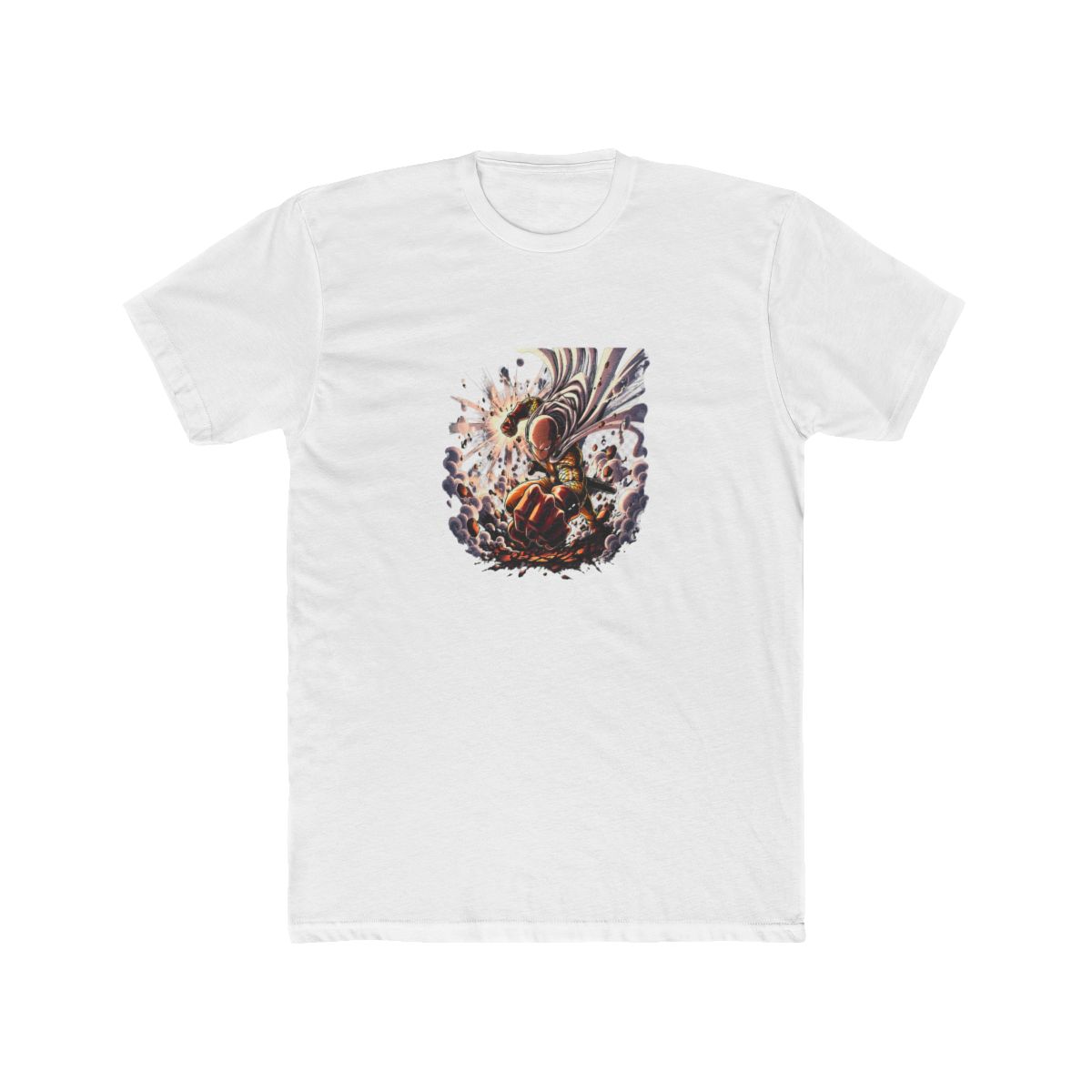 One-Punch Man Saitama Punch Art T Shirt - alternate angle 3, merchandise