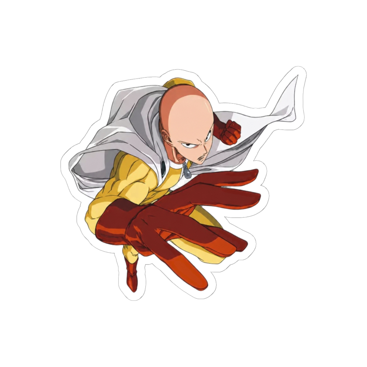 Saitama Serious One Punch Man, Kiss-Cut Sticker - One Punch Man official Stickers merch