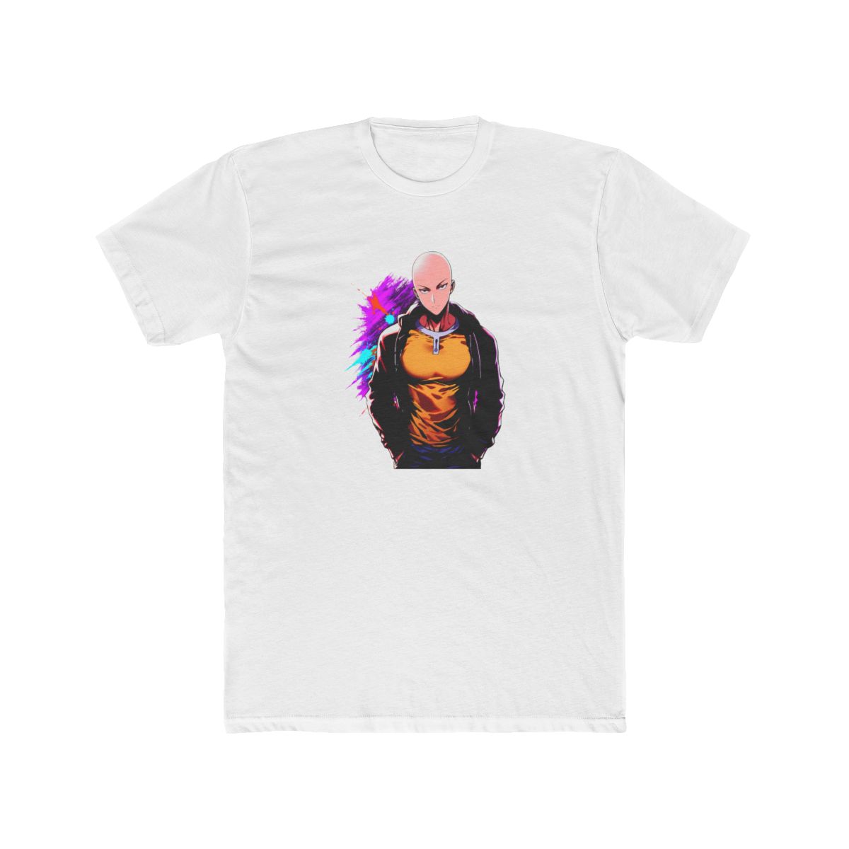Saitama One Punch Man Anime Art T Shirt - alternate angle 2, merchandise