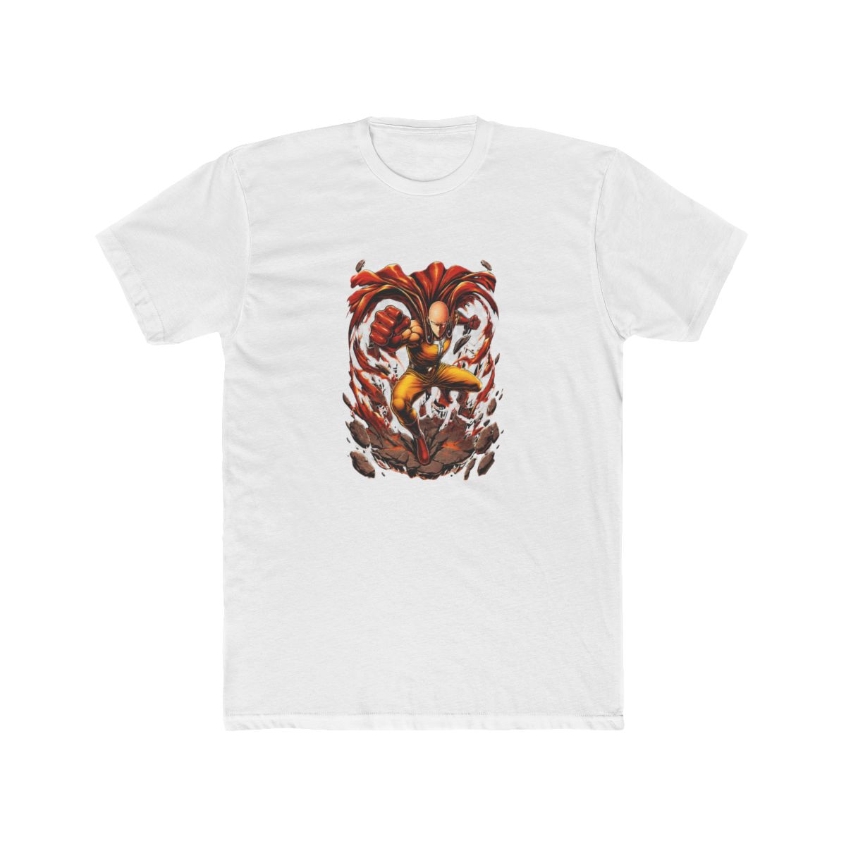 Saitama Punch Pose One Punch Man T Shirt - alternate angle 5, merchandise