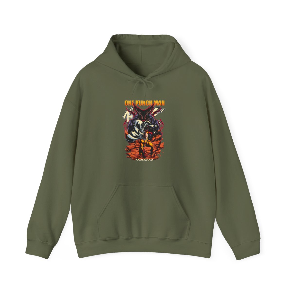 Garou vs Saitama One Punch Man Anime Battle Hoodie - alternate angle 3, merchandise